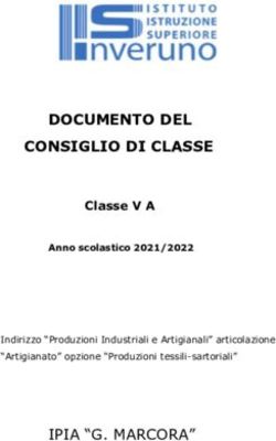 DOCUMENTO DEL CONSIGLIO DI CLASSE - IPIA "G. MARCORA" - Classe V A