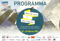 PROGRAMMA 22 - 26 Marzo 2021 delle Professioni - Salone dello Studente