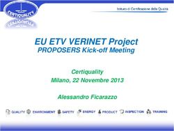 EU ETV VERINET Project - PROPOSERS Kick-off Meeting Certiquality Milano, 22 Novembre 2013