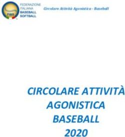 CIRCOLARE ATTIVITÀ AGONISTICA BASEBALL 2020 - Circolare Attività Agonistica - Baseball - FIBS