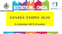 CENTRO ESTIVO 2021 Comune di Dresano - Comune di Dresano