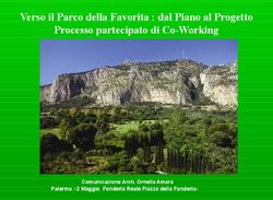 Verso il Parco della Favorita : dal Piano al Progetto Processo partecipato di Co-Working - Comunicazione Arch. Ornella Amara Palermo - 2 Maggio ...