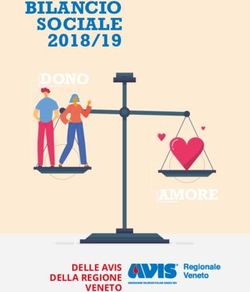 BILANCIO SOCIALE 2018/19 - DONO - Avis Regionale Veneto