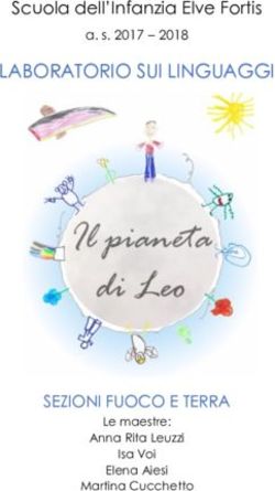 LABORATORIO SUI LINGUAGGI - Scuola dell'Infanzia Elve Fortis - SEZIONI FUOCO E TERRA