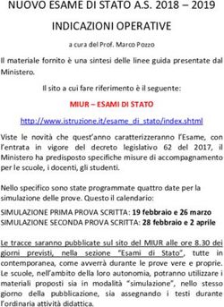 NUOVO ESAME DI STATO A.S. 2018 - 2019 INDICAZIONI OPERATIVE