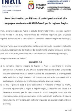 ACCORDO ATTUATIVO PER IL PIANO DI PARTECIPAZIONE INAIL ALLA CAMPAGNA VACCINALE ANTI SARS COV 2 PER LA REGIONE PUGLIA