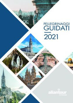 GUIDATI 2021 PELLEGRINAGGI - Aliantour