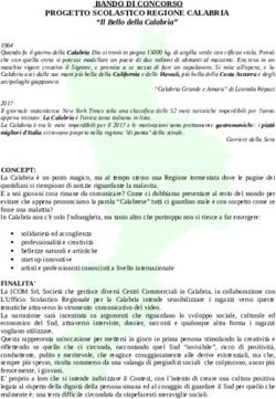 BANDO DI CONCORSO PROGETTO SCOLASTICO REGIONE CALABRIA