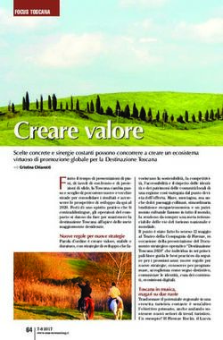 Creare valore Scelte concrete e sinergie costanti possono concorrere a creare un ecosistema virtuoso di promozione globale per la Destinazione ...