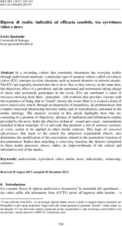 Riprese di realtà: indicalità ed efficacia sensibile, tra eyewitness video e news - Rivista Italiana di Filosofia del Linguaggio