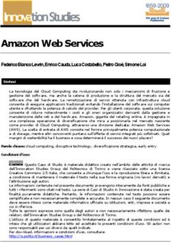 Amazon Web Services Federico Bianco Levrin, Enrico Cauda, Luca Costabello, Pietro Gioè, Simone Loi