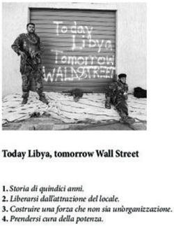 Today Libya, tomorrow Wall Street - Storia di quindici anni. 2. Liberarsi dall'attrazione del locale. 3. Costruire una forza che non sia ...