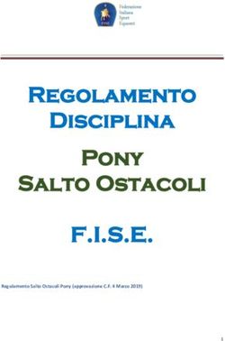 F.I.S.E - Regolamento Disciplina Pony Salto Ostacoli