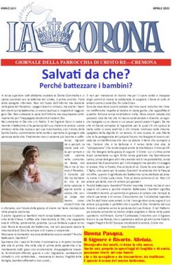 Salvati da che? Perché battezzare i bambini? - GIORNALE DELLA PARROCCHIA DI CRISTO RE-CREMONA - Parrocchia Cristo Re