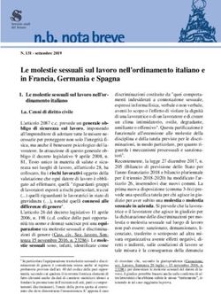 Le molestie sessuali sul lavoro nell'ordinamento italiano e in Francia, Germania e Spagna - Senato
