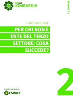 PER CHI NON &Egrave; ENTE DEL TERZO SETTORE: COSA SUCCEDE? - Guido Martinelli - In collaborazione con - csv-padova