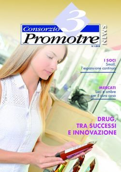 DRUG, TRA SUCCESSI E INNOVAZIONE - DAI SOCI Smoll, l'espansione continua - Consorzio Promotre