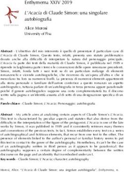 Enthymema XXIV 2019 L'Acacia di Claude Simon: una singolare autobiografia - Riviste ...