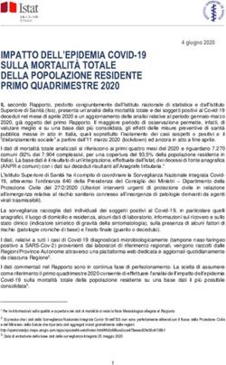 IMPATTO DELL'EPIDEMIA COVID-19 SULLA MORTALITÀ TOTALE DELLA POPOLAZIONE RESIDENTE PRIMO QUADRIMESTRE 2020 - Giornale di Brescia