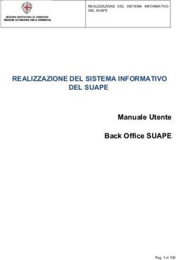 REALIZZAZIONE DEL SISTEMA INFORMATIVO DEL SUAPE - Manuale Utente Back Office SUAPE - SardegnaImpresa