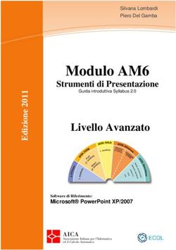 Modulo AM6 Livello Avanzato - Strumenti di Presentazione - ECDL