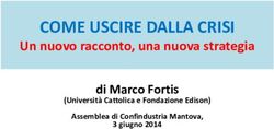 COME USCIRE DALLA CRISI - Un nuovo racconto, una nuova strategia di Marco Fortis - Scenari Economici