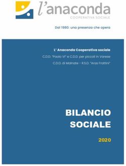 BILANCIO SOCIALE - L'Anaconda
