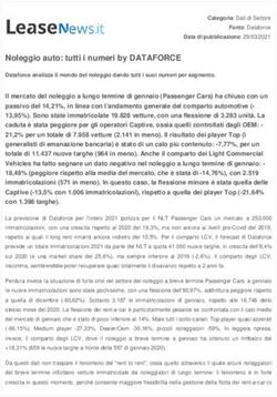 Noleggio auto: tutti i numeri by DATAFORCE - Leasenews