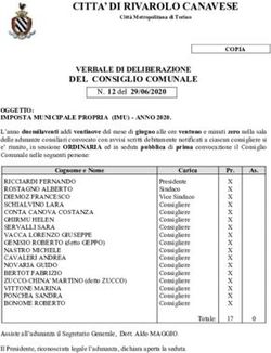 CITTA' DI RIVAROLO CANAVESE - dell'Economia e delle ...