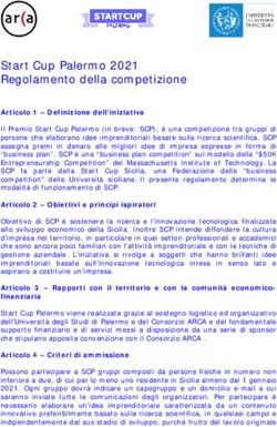 Start Cup Palermo 2021 Regolamento della competizione