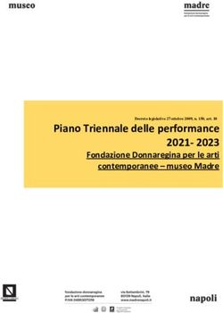 Piano Triennale delle performance 2021- 2023 - Fondazione Donnaregina per le arti contemporanee - museo Madre