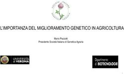 L'IMPORTANZA DEL MIGLIORAMENTO GENETICO IN AGRICOLTURA - Mario Pezzotti Presidente Societ&agrave; Italiana di Genetica Agraria - CNBBSV
