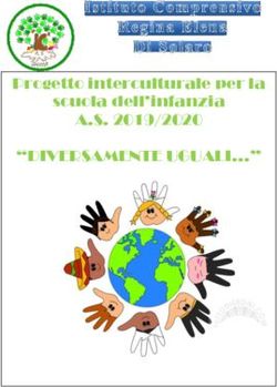"DIVERSAMENTE UGUALI " - Progetto interculturale per la scuola dell'infanzia A.S. 2019/2020