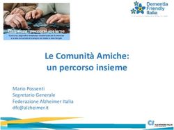 Le Comunità Amiche: un percorso insieme - Mario Possenti Segretario Generale Federazione Alzheimer Italia - Ausl Imola