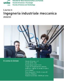 Ingegneria industriale meccanica - Laurea in
