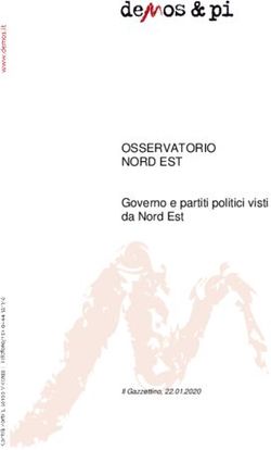 OSSERVATORIO NORD EST - Governo e partiti politici visti da Nord Est - Demos & Pi