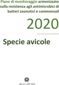 2020 Specie avicole - Piano di monitoraggio armonizzato sulla resistenza agli antimicrobici di batteri zoonotici e commensali - Izslt