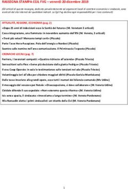 RASSEGNA STAMPA CGIL FVG - venerdì 20 dicembre 2019