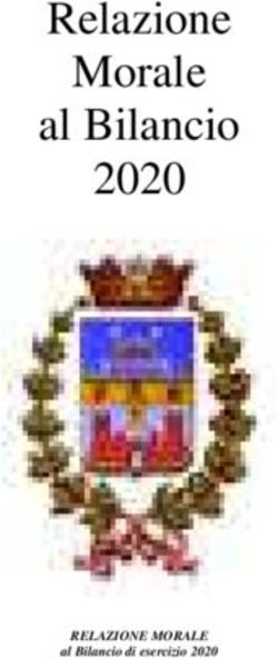 Relazione Morale al Bilancio 2020