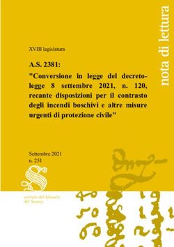 A.S. 2381: "Conversione in legge del decreto-legge 8 settembre 2021, n. 120, recante disposizioni per il contrasto degli incendi boschivi e altre ...