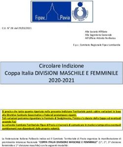Circolare Indizione Coppa Italia DIVISIONI MASCHILE E FEMMINILE 2020-2021 - Fipav Pavia