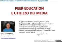 PEER EDUCATION E UTILIZZO DEI MEDIA - 6 giugno 2019