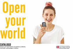 CATALOGO Sistemi per l'automazione di aperture a battente, scorrevoli, porte garage e barriere - Proteco S.r.l.