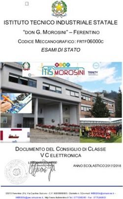 ISTITUTO TECNICO INDUSTRIALE STATALE - "DON G. MOROSINI" - FERENTINO CODICE MECCANOGRAFICO: FRTF06000C - ITIS Morosini
