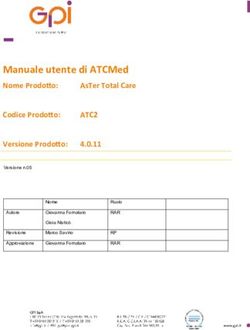 MANUALE UTENTE DI ATCMED - NOME PRODOTTO: ATC2 ASTER TOTAL CARE
