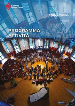 PROGRAMMA ATTIVITÀ 2019 2020