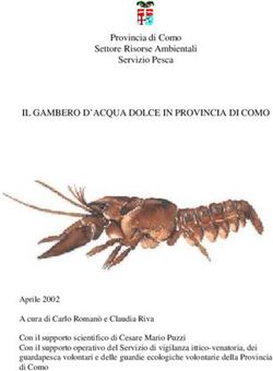 IL GAMBERO D'ACQUA DOLCE IN PROVINCIA DI COMO