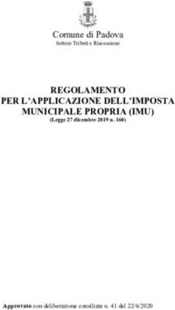 REGOLAMENTO PER L'APPLICAZIONE DELL'IMPOSTA MUNICIPALE PROPRIA (IMU) - Comune di Padova