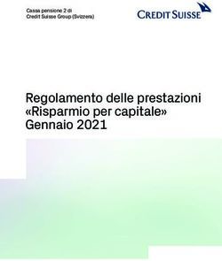 Regolamento delle prestazioni "Risparmio per capitale" Gennaio 2021 - Cassa pensione 2 di Credit Suisse Group (Svizzera) - Credit Suisse Pensionskasse