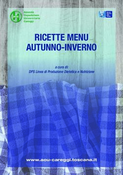 RICETTE MENU AUTUNNO-INVERNO - a cura di: DPS Linea di Produzione Dietetica e Nutrizione